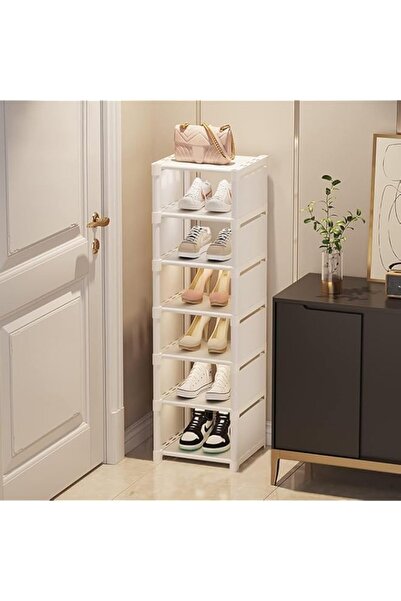 Generic Slim 7-Tier Shoe Rack for Entryway, DIY Shoe Storage Cabinet, Shoes O...
