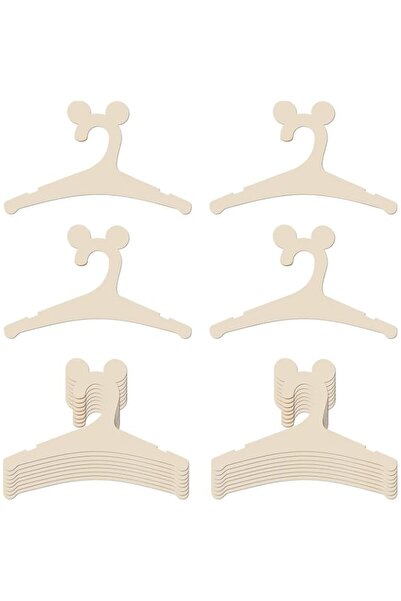 Generic 20 Pack Wooden Baby Hangers with Cute Mouse Ears for Newborns & Toddl...