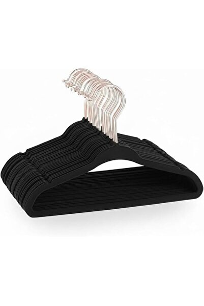 Generic Red Dot Gift 10-Pack 28 cm Black Color Baby Velvet Hangers Nursery Cl...