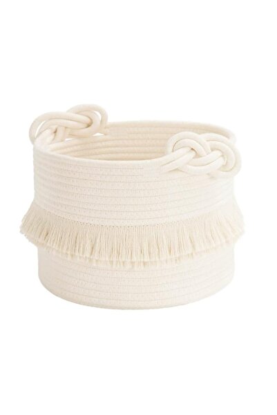 Generic CherryNow Small Woven Storage Baskets Cotton Rope Decorative Hamper f...