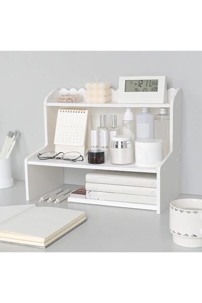 Generic LINGWEI Desk Organizer Wooden Storage Organizer - 47x30.5x21.5cm - Wo...