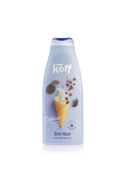 keff Gel de duș Cookies Cream, parfum de Cookies & Cream, 500 ml