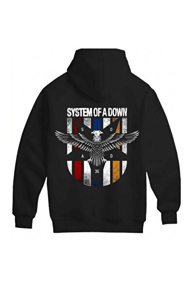 SVART WEAR System of a down Printed Unisex Oversize 100% Cotton Sweatshirt