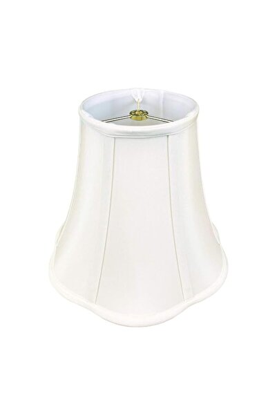 Generic Royal Designs Bottom Outside Scallop Bell Lamp Shade, White, 6 x 12 x...