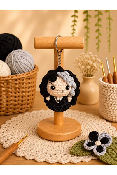Morey Amigurumi Knitted Keychain - Handmade Bag Accessory and Gift Figure Bel...