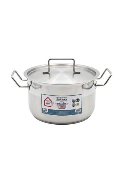 ALSAIF KITCHEN 28cm Indian Steel Cookware Casserole Pot with Lid