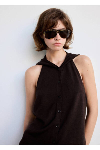 MANGO Woman Halter yaka triko bluz