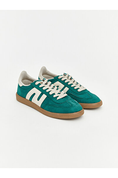 LC Waikiki Lcw Steps Green Suede Women's Sneakers