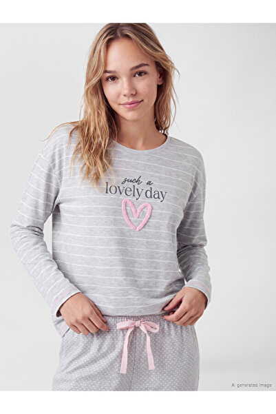 LC Waikiki I Zero Roba Collar Striped Women's Pajama Set from Freezen Store
