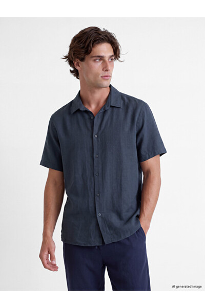 LC Waikiki Rmz Gi̇yi̇m Farkiyla Standard Fit Dobby Men's Shirt