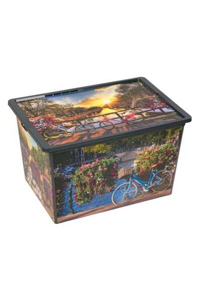 OEM Plastic Storage Box with Lid Amsterdam 50L