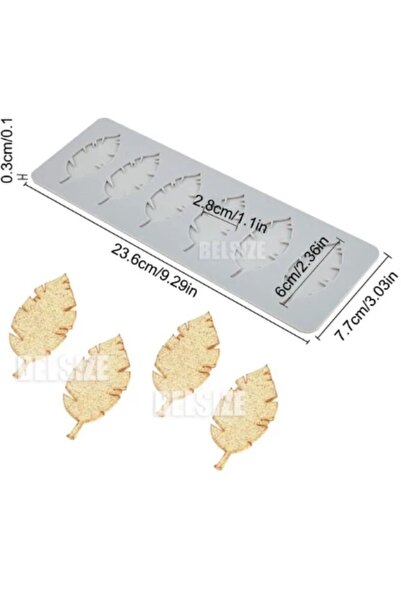 Bezos Leaf Patterned Lace Silicone Sk-Dekor9
