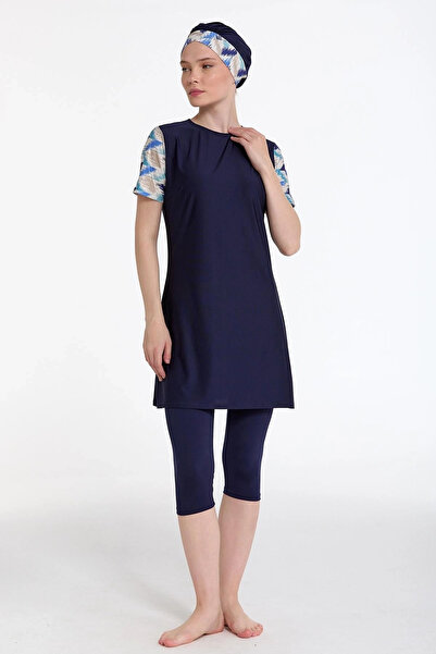 Beruflic Ri̇vamare 0718-329Semi-Closed Hijab Set