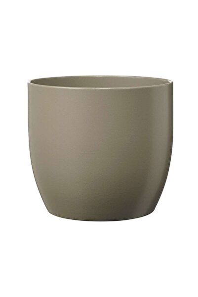 OEM Ghiveci ceramic, interior, rotund, gri, 19 x 18 cm, Basel, mat