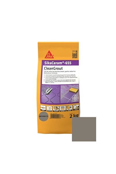 OEM Chit de rosturi gresie si faianta Sikaceram-655 Cleangrout, antrachite, i...