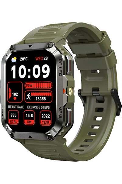 Blackview W70 Pro 51mm Έξυπνο ρολόι με μετρητή καρδιακών παλμών (Πράσινο)