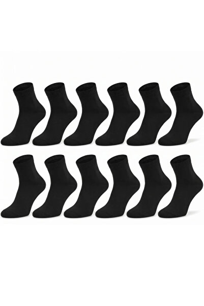 Berselya Underwear&Accessories Erkek Kısa Konç 12'li Bambu Çorap 40-44 Dikişsiz Burun Nefes Alan Yumuşak Günlük Patik Çorap