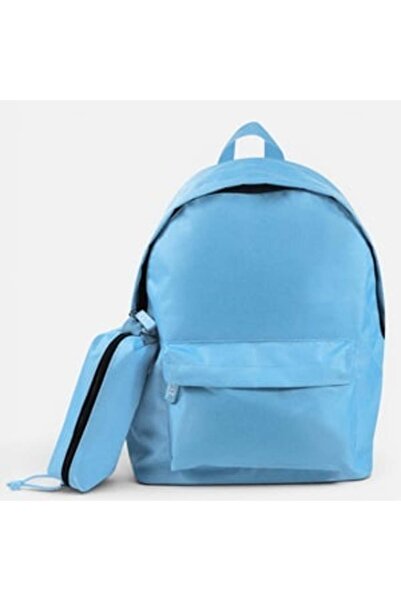 OEM Ghiozdan Scolar Bleu cu Penar 31x13,5x42,5cm