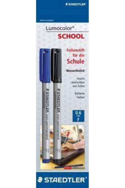 Staedtler Lumocolor 316 Μαρκαδόρος 2 τεμάχια Μαύρο Μπλε