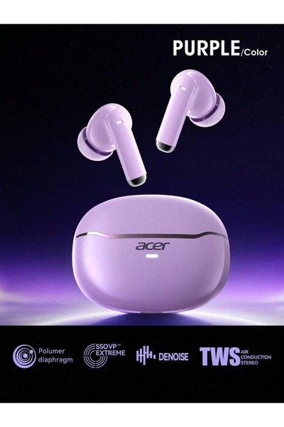 ACER OHR623 TWS Wireless Earbuds Bluetooth 5.3 ENC Noise Cancelling Headphone...