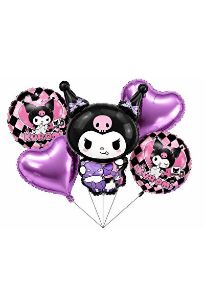 Adana Pasta Malzemeleri Kuromi Set of 5 (Fol-Tk/2712) Foil Balloon