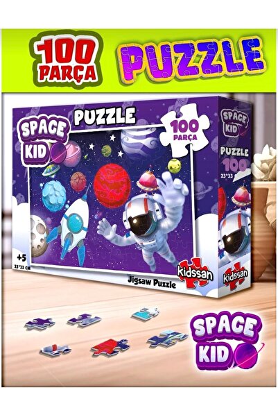 KİDSSAN 100 PARÇA PUZZLE-SPACE KID