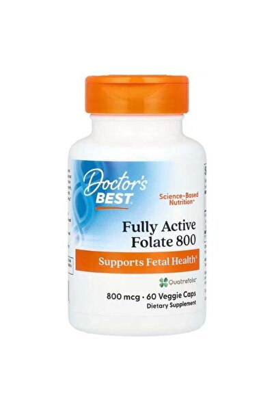 Doctor's Best فولات فولي نيتريت نشط بالكامل 800، 800 ميكروغرام، 60 كبسولة نباتية