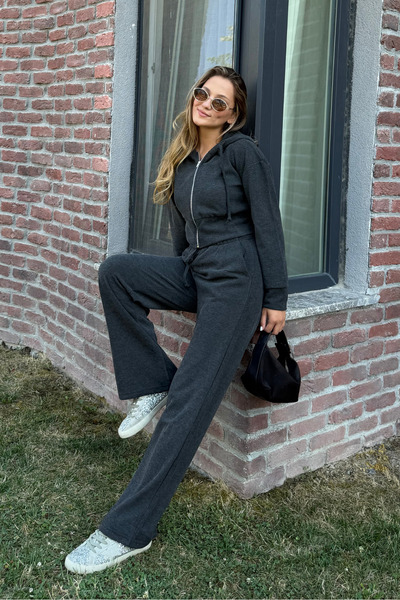 macharel jeans New Season Soft Textured Top and Bottom Set