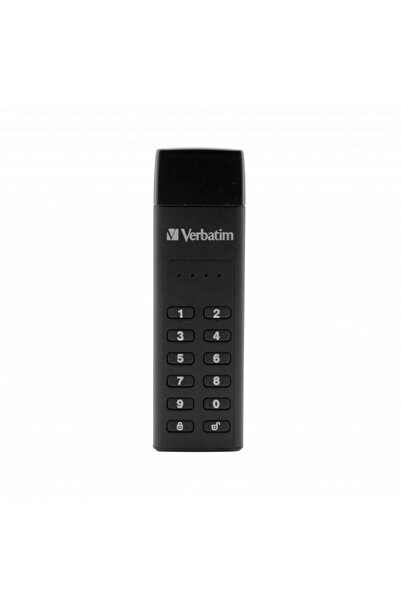 Verbatim Ασφαλής Στικάκι USB με Κωδικοποιητή 128GB USB 3.0 Μαύρο