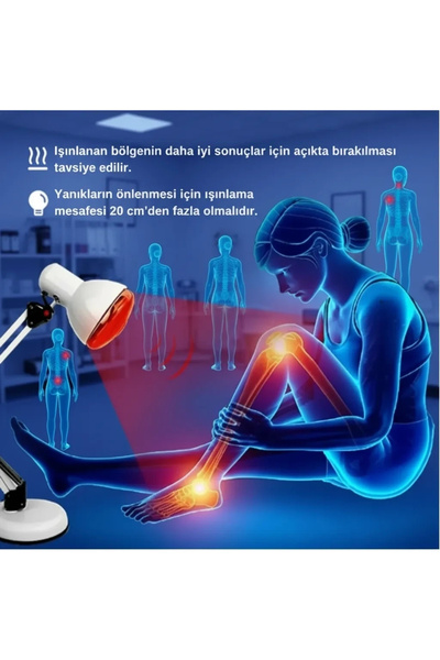 Genel Markalar 150w Kızılötesi (infrared) Isıtıcılı Fizik Tedavi Lambası (Kır...