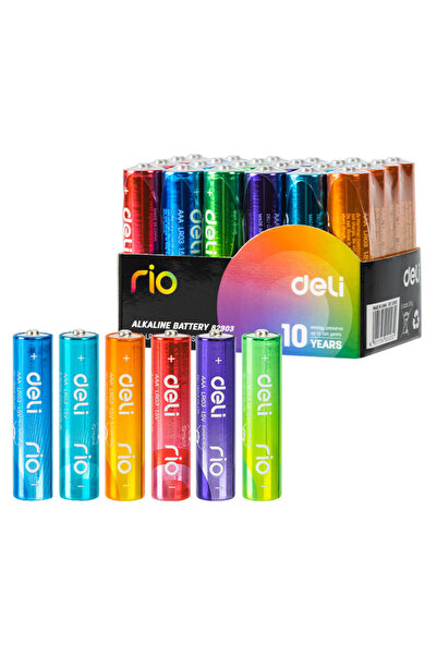 MC Micostore Baterii r3(aaa) alcaline colorate 4 buc/set deli