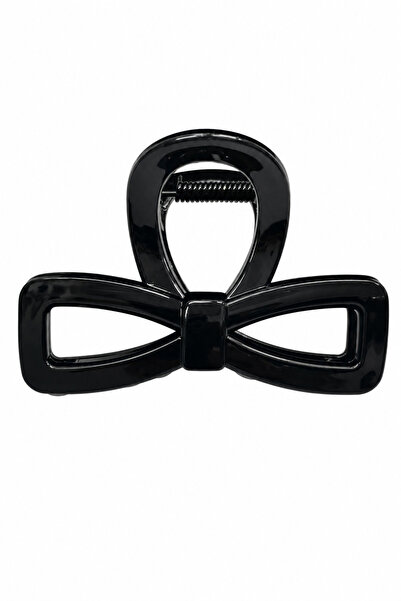 Jack Ferrero Black Bow Design Glossy Hair Clip Barrette Stylish and Convenien...