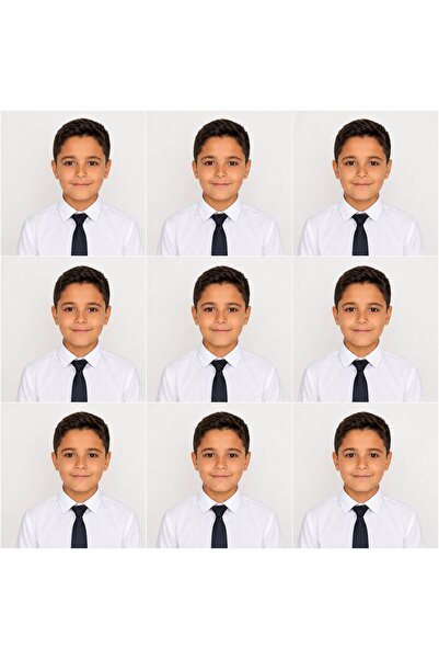 9 Adet Vesikalık & Biyometrik Fotoğraf Baskısı – Fotoğrafınızı Gönderin