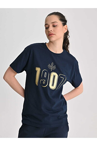 Fenerbahçe Lacivert Trend 1907 Kadın Oversize Tshirt