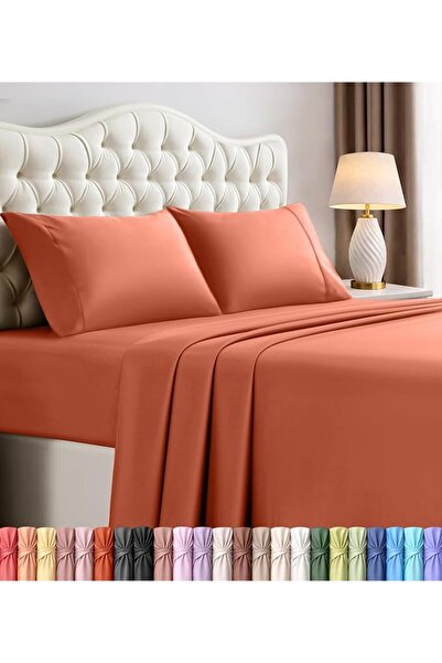 Utopia Bedding طقم شراشف سرير من يوتوبيا بيدينغ - نسيج ناعم من الياف المايكرو...