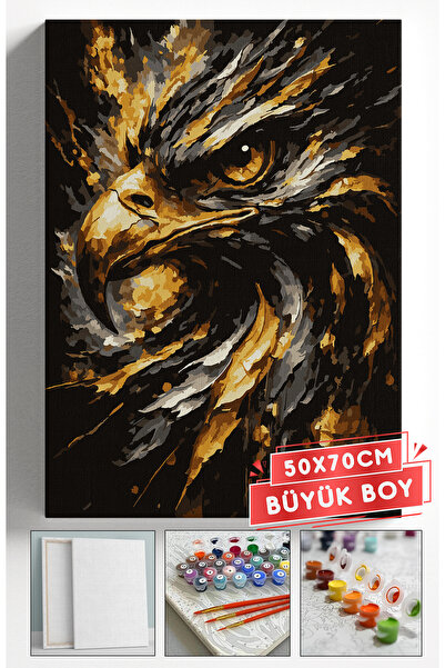 Akihabara Sayılarla Boyama Hobi Seti Çerçeveli Numaralı Tuval Fırça Boya Dahi...