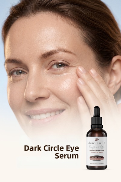 Jeuvenile Caffeine 5% Under-Eye Serum – Anti-Dark Circles & Anti-Puffiness Effect |   Dark Circle |   Under-Eye Dark Circle Care |   Goose Feet Care |   Anti-Flatulence