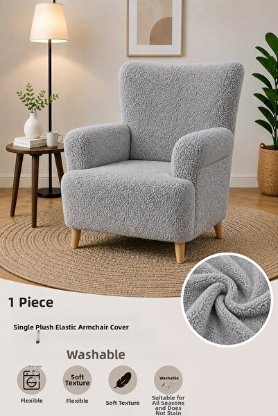 riselerhome Soft Welsoft Elastic Single Seat Cover Non-Slip Flexible Washable...