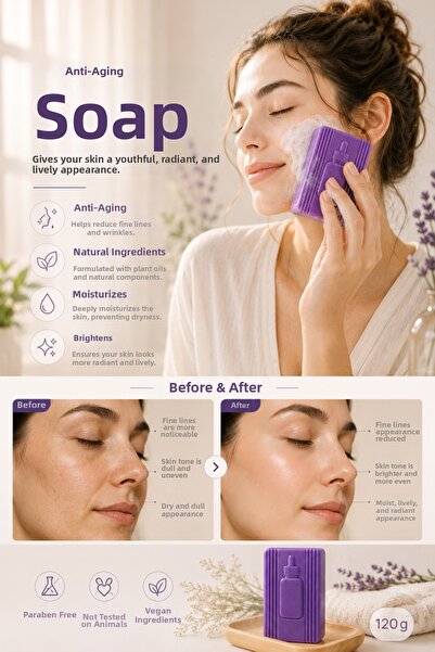 EPİZEN Anti-Aging Soap Soft and Healthy Skin Care