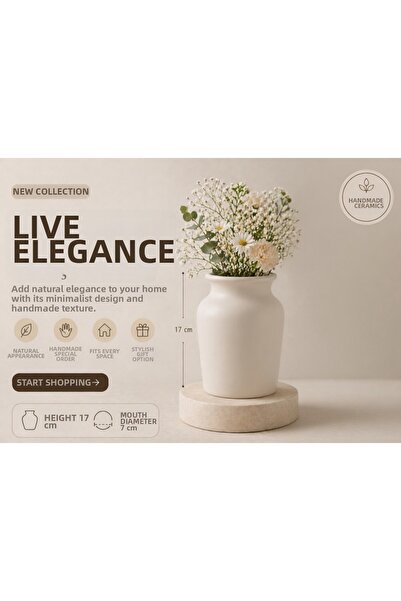 Velorahomee Modern Minimalist and Simple Ceramic Vase |   Natural Elegance fo...