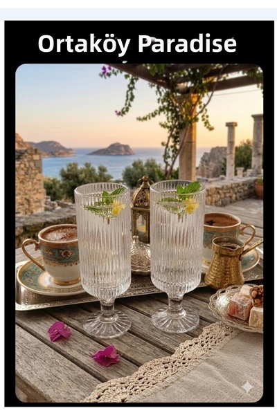 ORTAKÖYCENNETİ Striped Origami Coffee Cup Mila Model 95 Cc Volume Presentatio...