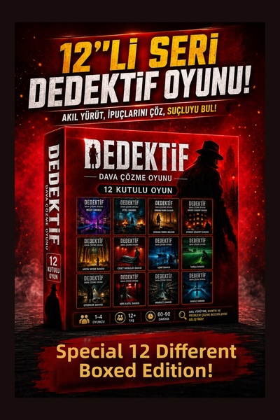GameBulance 12-Case Crime Series, Detective Game, Murder Solving Game |   12 ...
