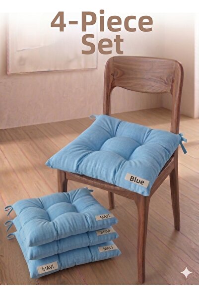 Mirayra Tekstil Set modern de perne pentru scaune, 4 piese - Set de perne (40...