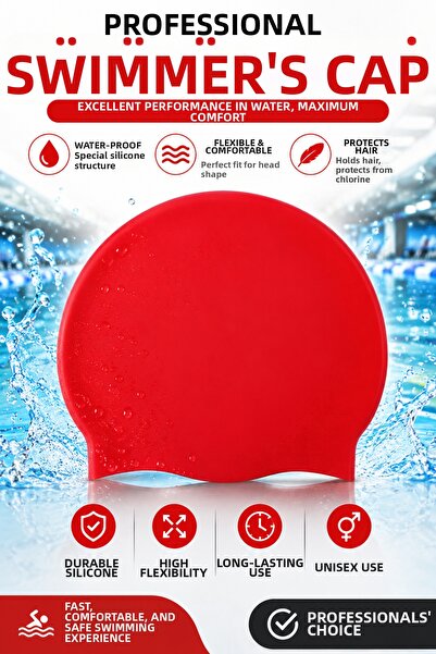 TRENDZONE Non-Slip Silicone Swimming Cap Professional Swimming Cap Unisex Poo...