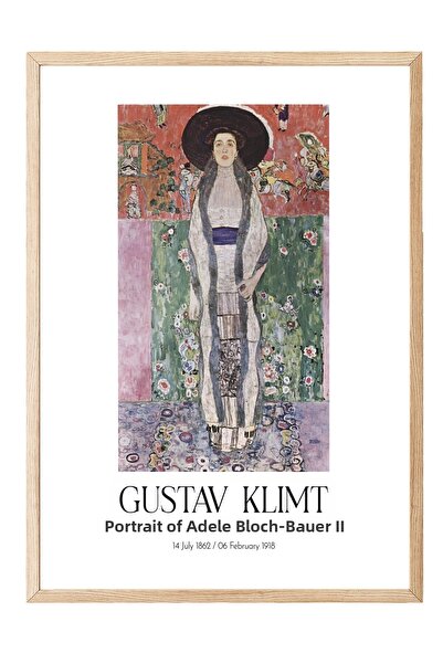 Postifull Gustav Klimt - Portretul Adelei Bloch-Bauer II, Tablou înrămat în l...