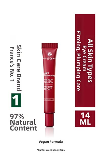 Yves Rocher كريم ليفت برو كولاجين لتفتيح محيط العين وشده ومضاد للترهل 14 مل