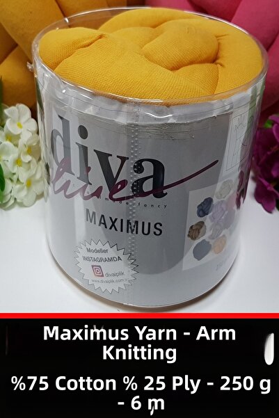 Diva İplik خيط حياكة عملاق -250 جرام-6 متر - اللون - 1468