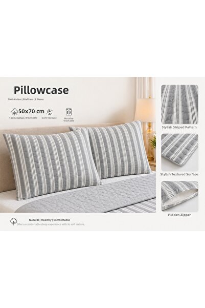 CARYUM Pillowcase |   Cotton |   50X70 cm |   2 Pieces