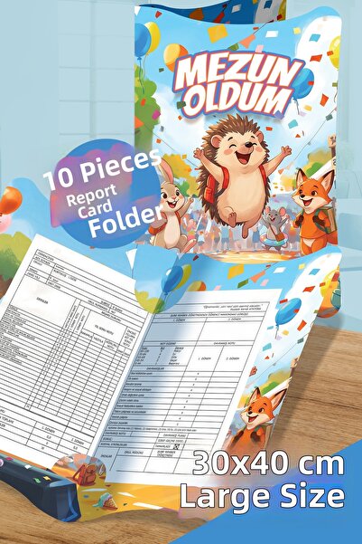 colortouch Husă pentru caietul de notițe Graduated Hedgehog and Friends A4, 1...