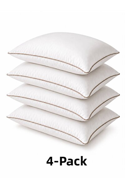 BAYBAYANAY 4 Pieces of Piping Pillow Mink Series 1000Gr Silicone Bead Fiber F...
